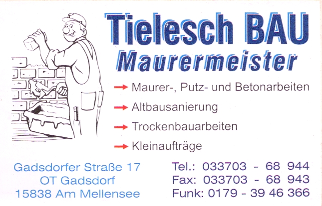 Tielesch BAU – Maurermeister